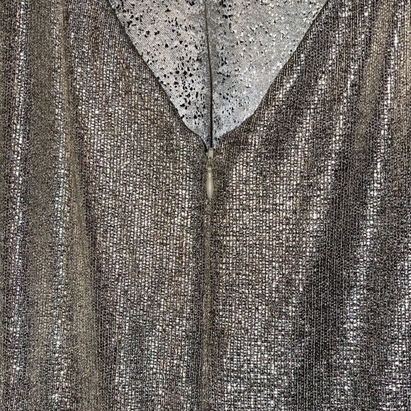 NWT Lauren Ralph Lauren DRESS, Metallic Gold Top & Black Split Skirt, Sz 16 - Picture 7 of 11